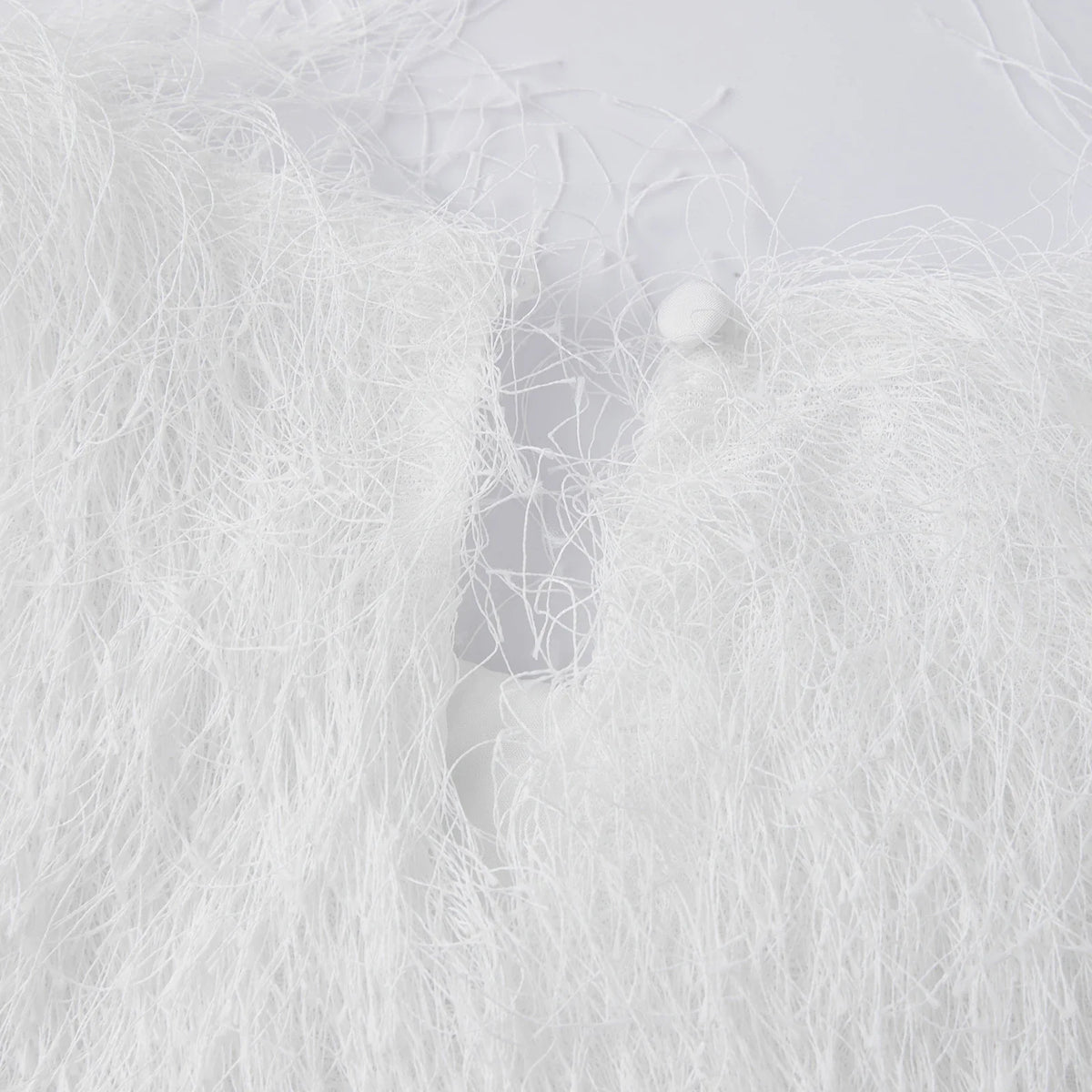 Women's 2026 Trendy White Fluffy Fur Sleeveless Cropped Top Soft Fuzzy Blouse Casual Party Daily Streetwear Fashion Top