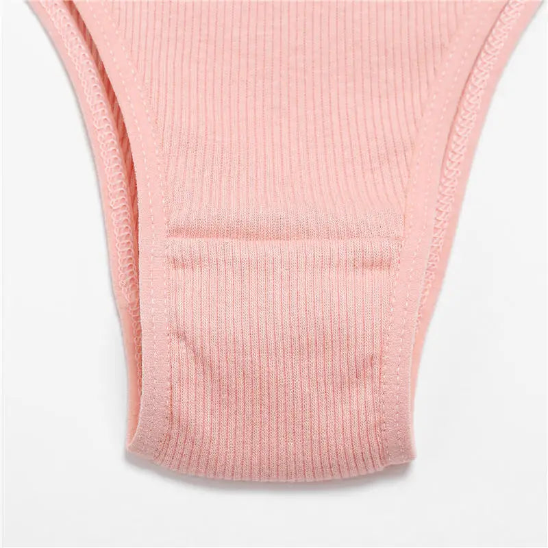 3Pcs/Set Cotton Women Briefs Sexy Seamless Brazilian Panties Female Low Rise Underwear Breathable Underpants Girls M-XL Intimate