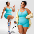 Plus Size Pilates Fitness Underwear Sports Vest Yoga Outfit Set For Women Shorts Sets Tracksuits Sweat Suits