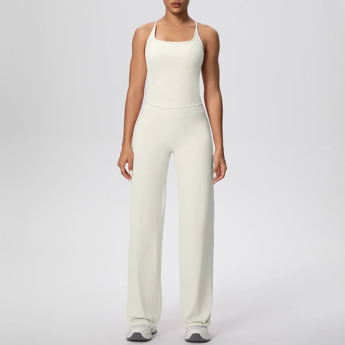 Yoga Set 2PCS Women Tracksuit Nude Feeling Workout Sets Gym Clothes Push Up Fitness Running Sportswear Sport Vest Leggings Suit