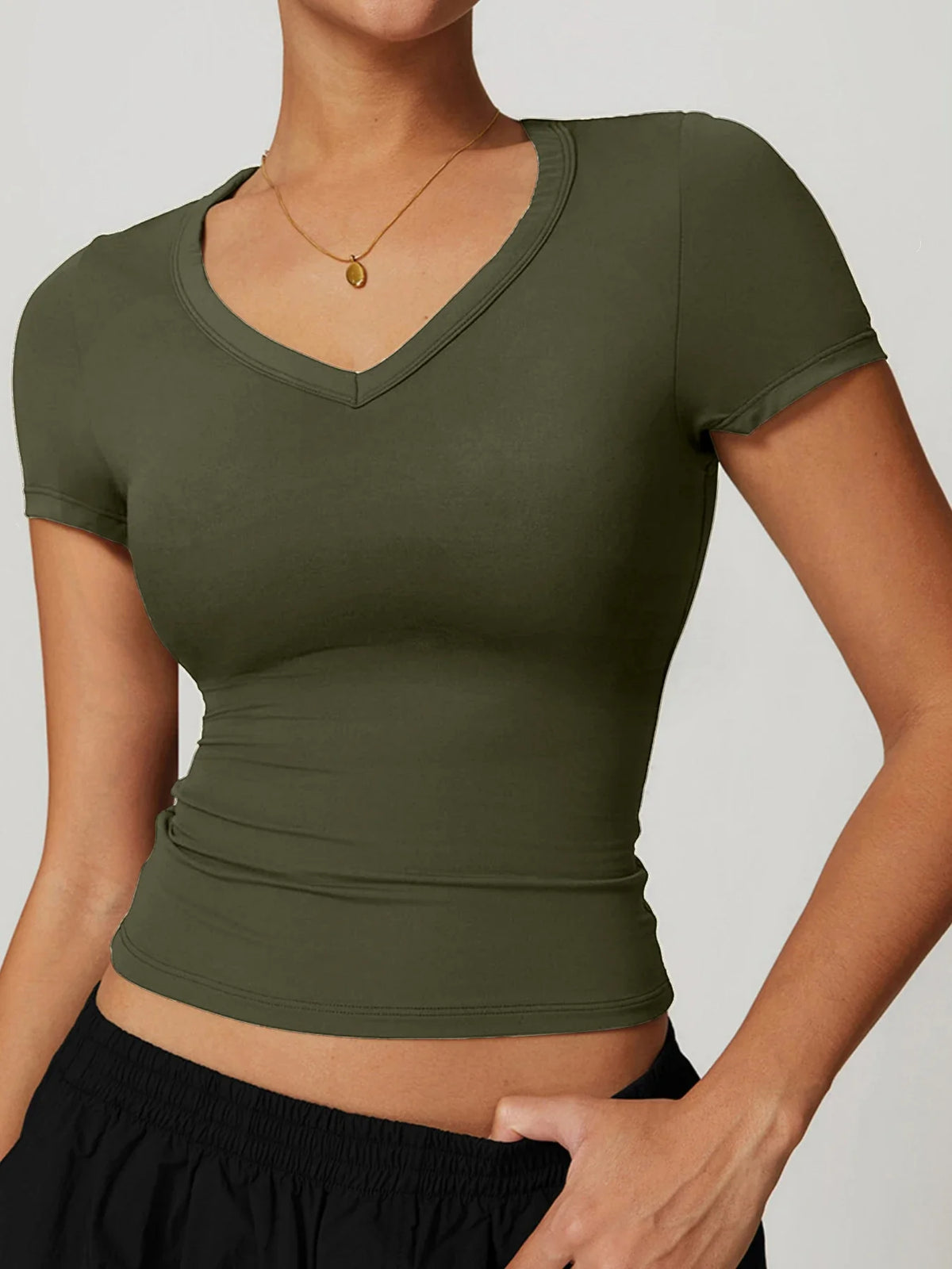 Gym running short sleeved t-shirt fitness bra yoga sportswear women's vest sports top