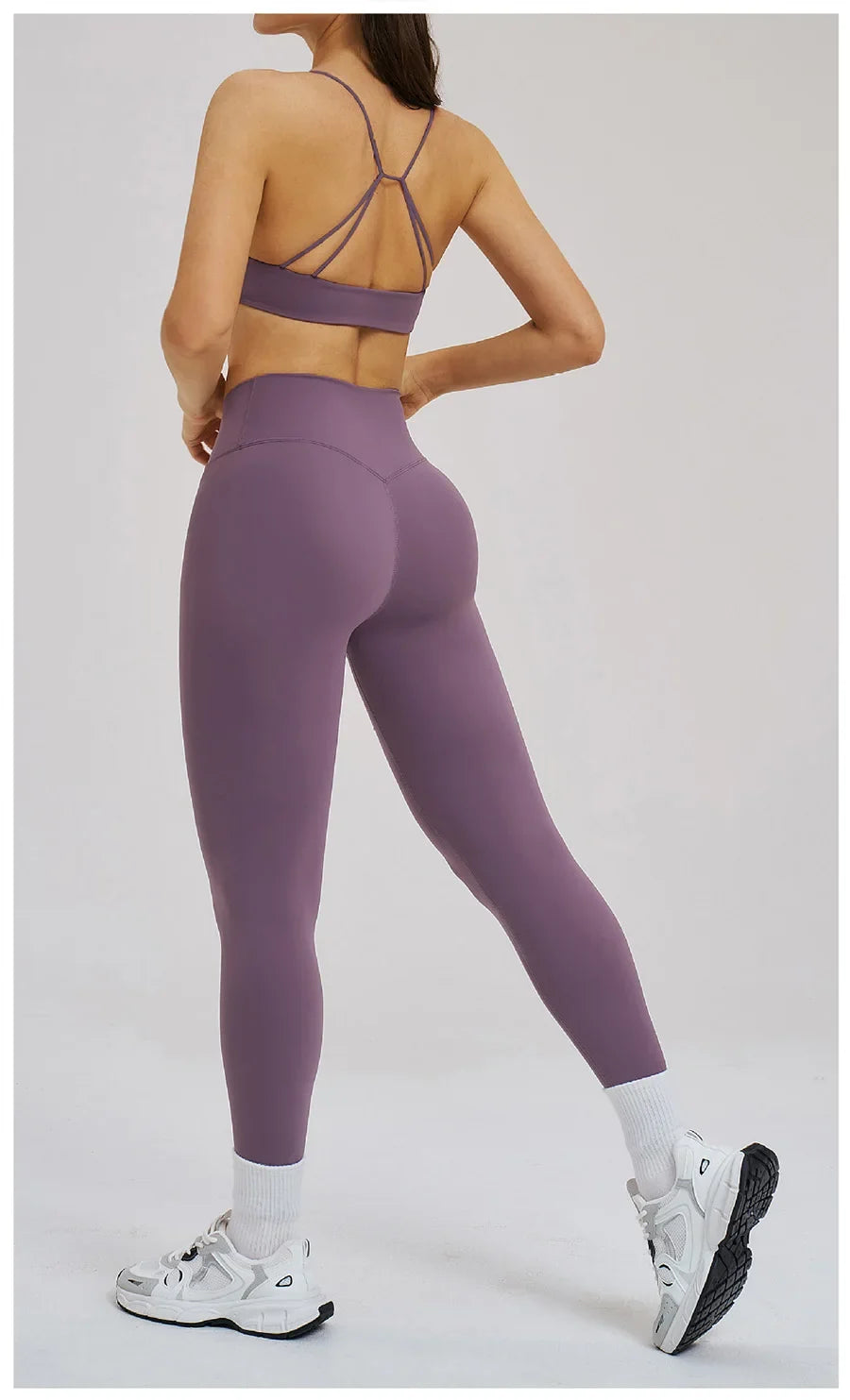 2PCS Yoga Suit Sports Set Women Fitness Quick-Drying Gym Tracksuit Running Nude Feeling Workout Outfit Sport Bra Leggings Suit