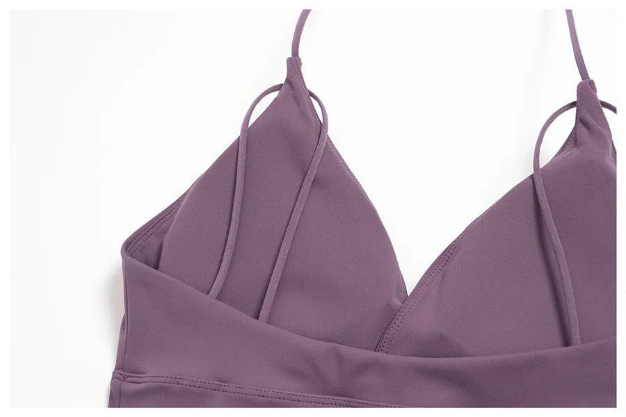 2PCS Yoga Suit Sports Set Women Fitness Quick-Drying Gym Tracksuit Running Nude Feeling Workout Outfit Sport Bra Leggings Suit