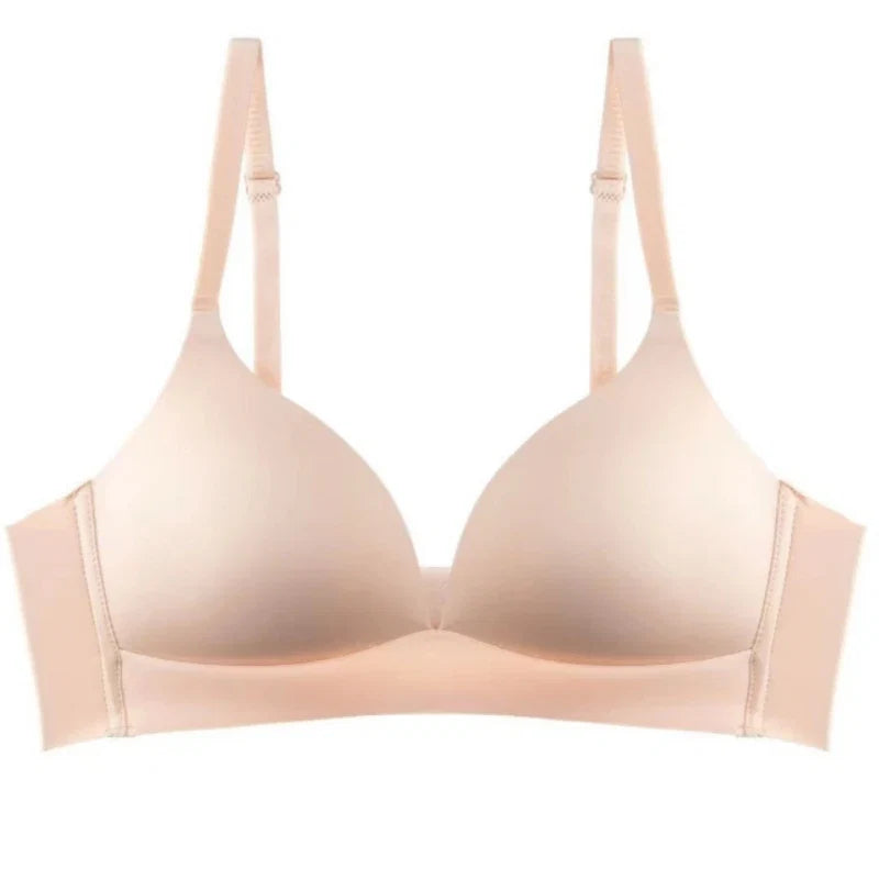 Japanese Style Seamless Push-Up Bra Comfort Wireless Underwear Women's Deep V Neck Bralette 3/4 Cup Daily Comfort Lingerie