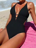 2024 Deep V One Piece Swimsuit Women Push Up Swimwear Female Sexy Summer Beachwear Swim for Bathing Suits Micro Korean Monokini