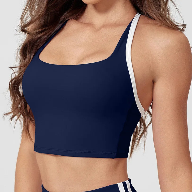 Yoga Suit Women Tracksuit Sports Vest High Waist Legging Outfit Girl Gym Set Fitness Running Workout Clothes Push Up Sportswear