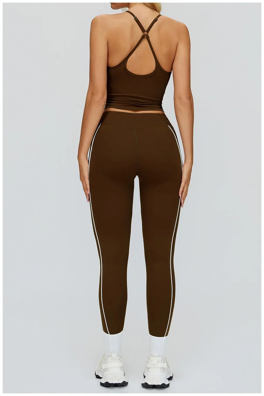 Women Yoga Set 2/3PCS Gym Clothes Long Sleeved Sportswear Yoga Suits Fitness Tracksuits Sport Outfits Crop Tank Bra Gym Leggings