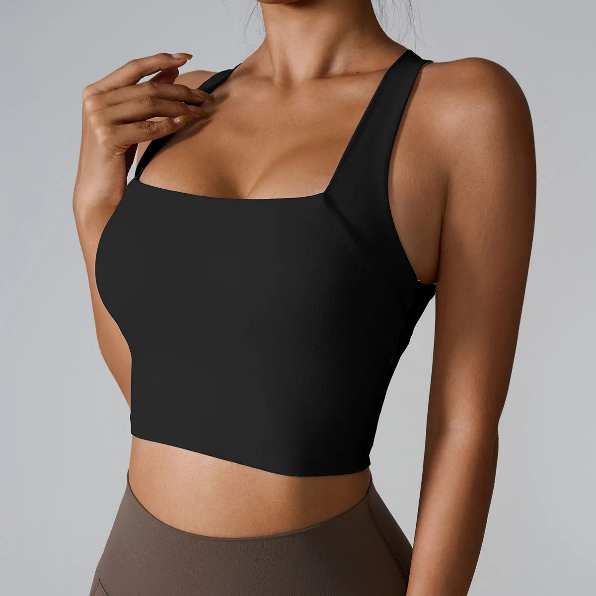 Women's Sports Bra Top Tight Elastic Gym Sport Vest Yoga Bras Crop Top Yoga Clothes Stretch Sports Underwear