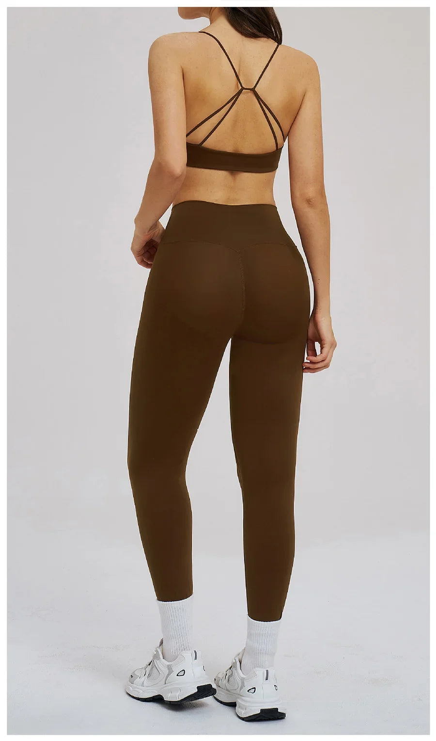 2PCS Yoga Suit Sports Set Women Fitness Quick-Drying Gym Tracksuit Running Nude Feeling Workout Outfit Sport Bra Leggings Suit