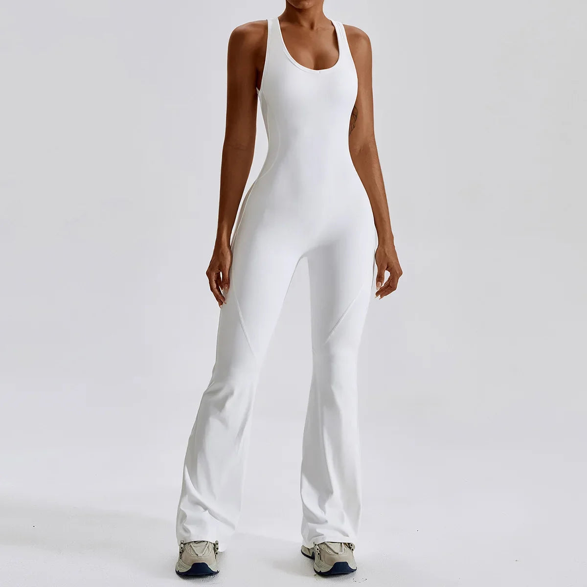 Women Fitness Bodysuit Backless One Piece Yoga Set Jumpsuit Sports Gym Workout Clothes Tights Active Wear Slim Playsuit Female
