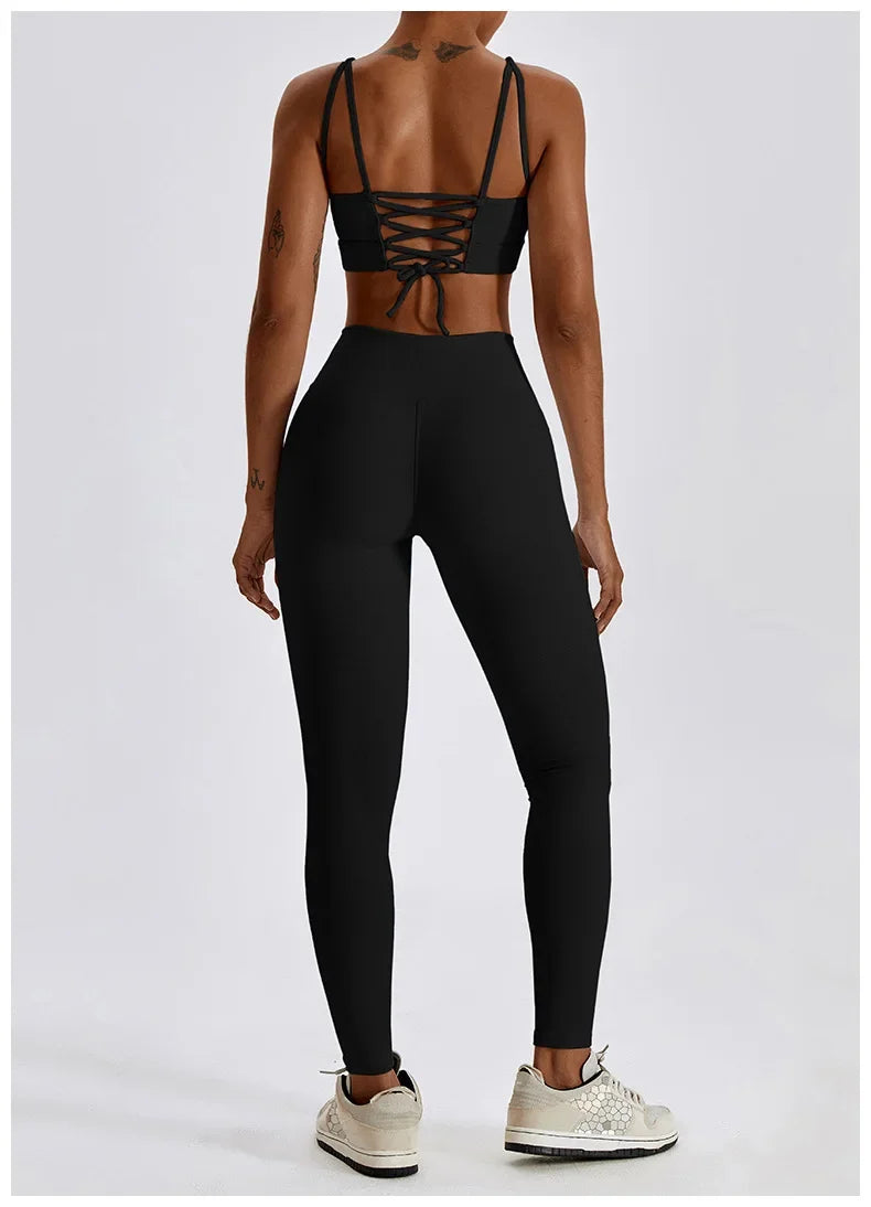 Yoga Set Seamless Women's Sportswear Workout Clothes Athletic Wear Gym Legging Fitness Bra Crop Top Sports Suits High Quality