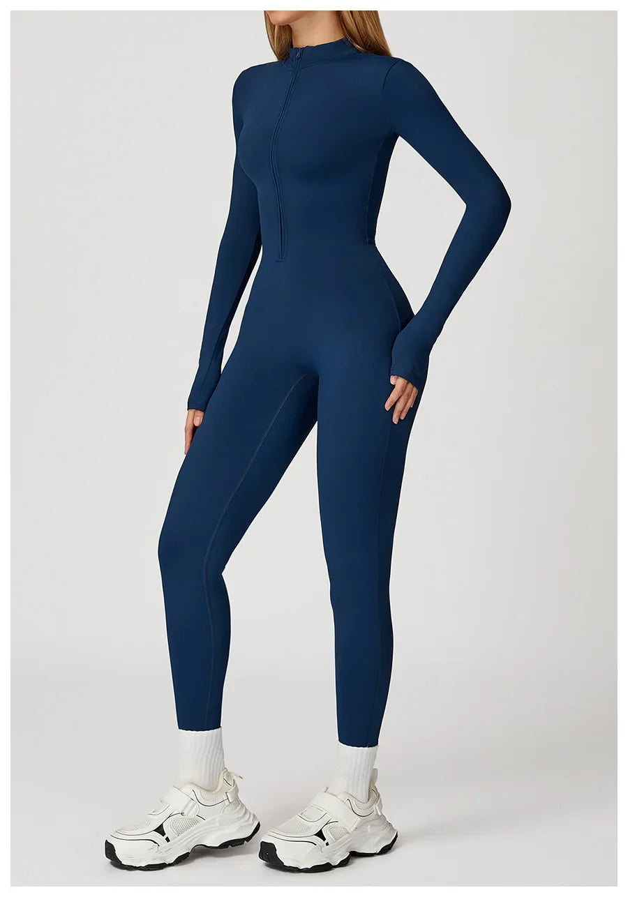 Women's Short Tracksuit Yoga Set One-Piece Jumpsuit Workout Fitness Suit Sportswear Gym Workout Clothes Fitness Stretch Bodysuit