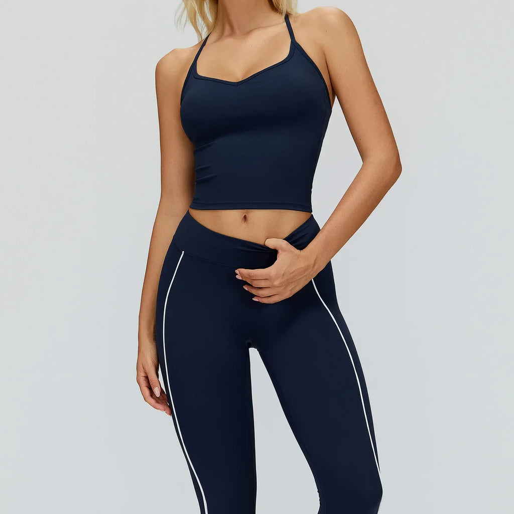 Women Yoga Set 2/3PCS Gym Clothes Long Sleeved Sportswear Yoga Suits Fitness Tracksuits Sport Outfits Crop Tank Bra Gym Leggings