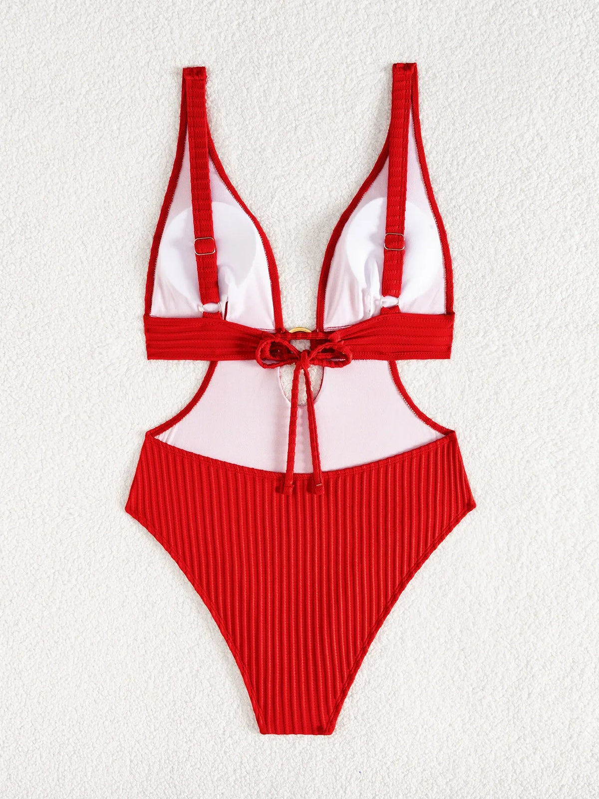 2026 Deep V Neck Cut Out Women Swimwear One Piece Swimsuit Female High Leg Cut Monokini Bather Backless Bathing Swim Beachwear