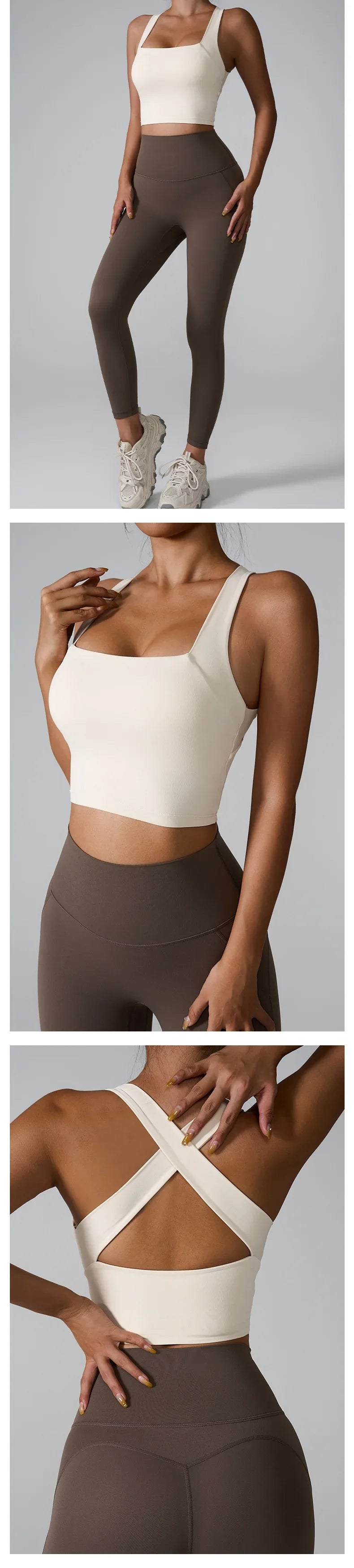 Women's Sports Bra Top Tight Elastic Gym Sport Vest Yoga Bras Crop Top Yoga Clothes Stretch Sports Underwear