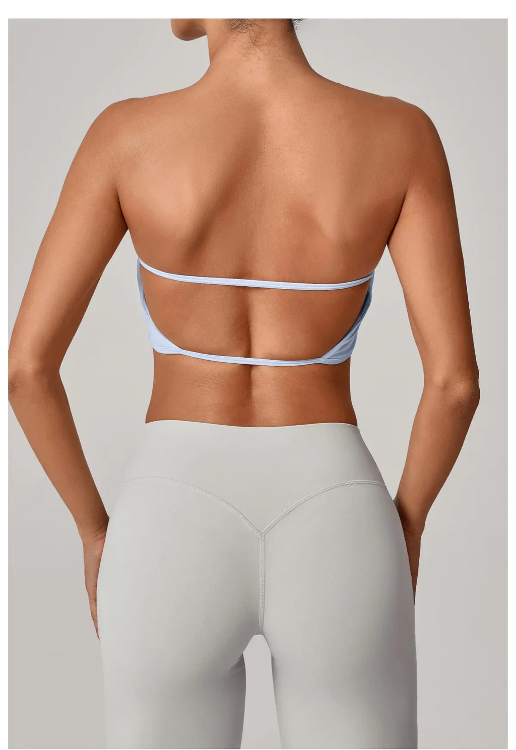 Women Strapless Sports Bra Gym Top Quick-Drying Yoga Clothes Women Tube Top Fitness Chest Wrap Underwear Workout Bra Female