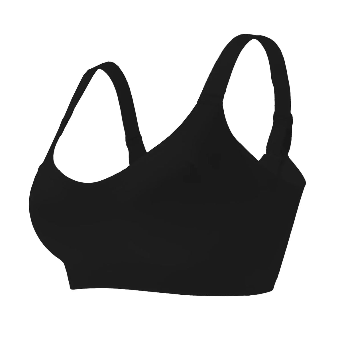 1pc Color Women's Seamless Wireless Sports Bras - Soft Stretchy Push-Up Design Everyday Basic Bras, Removable Padding Lingerie