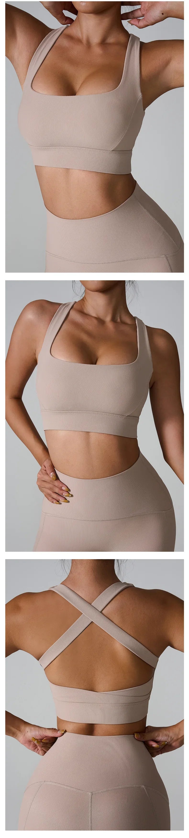 Women Fitness Yoga Bras Sexy Sling Beauty Back Fitness Push Up Sports Women Underwear Running Crop Top Yoga Clothes