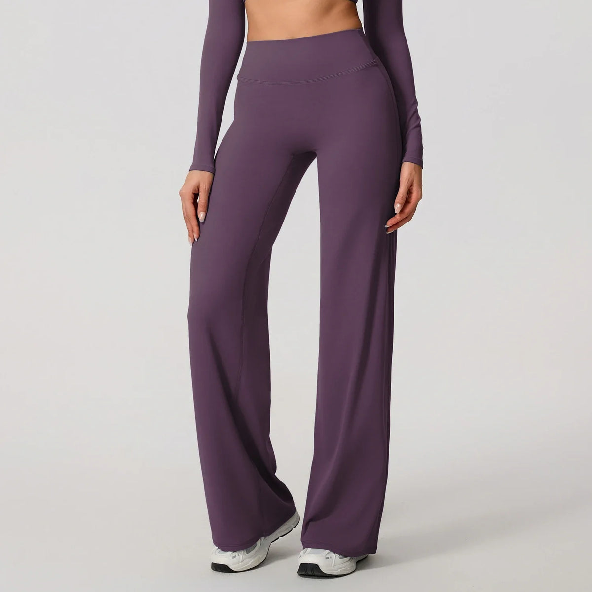 Hearuisavy Summer Straight-Leg Sports Pants Women Gym Clothing Fitness Tights Naked Feeling Compression Wide Leg Yoga Leggings