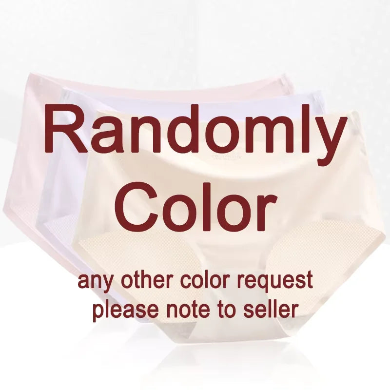 Finetoo 3Pcs/Set Women's Seamless Cotton Briefs Women Plus SizePanties Breathable Underwear Female Low Waist Soft Lingerie S-XXL