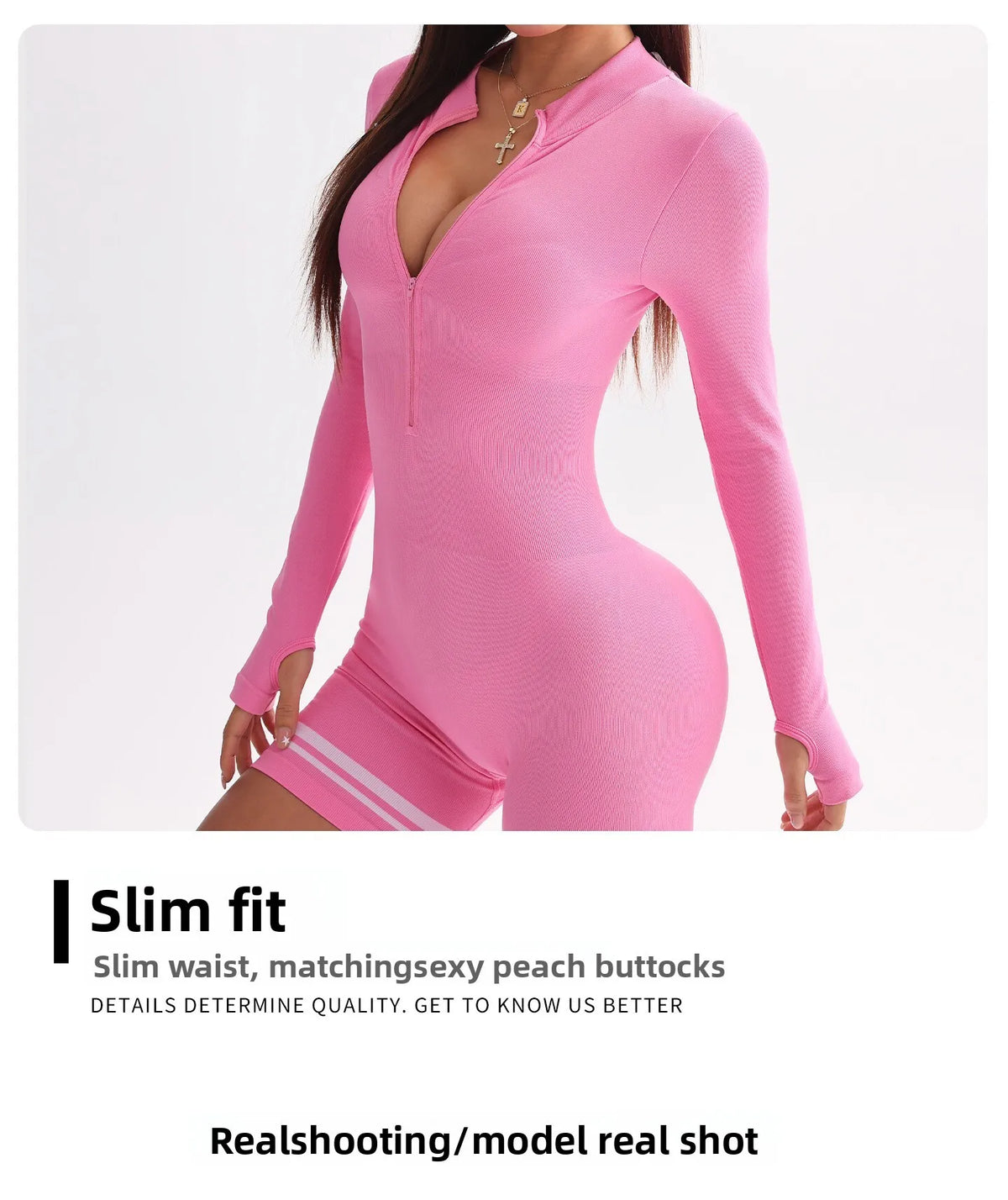 Women Sports Line Shorts Playsuits Zipper Neck One Piece Yoga Romper Pants Workout Fitness Gym Training Tights Suits