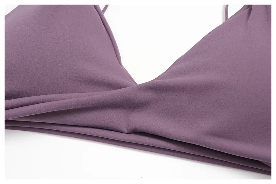 2PCS Yoga Suit Sports Set Women Fitness Quick-Drying Gym Tracksuit Running Nude Feeling Workout Outfit Sport Bra Leggings Suit