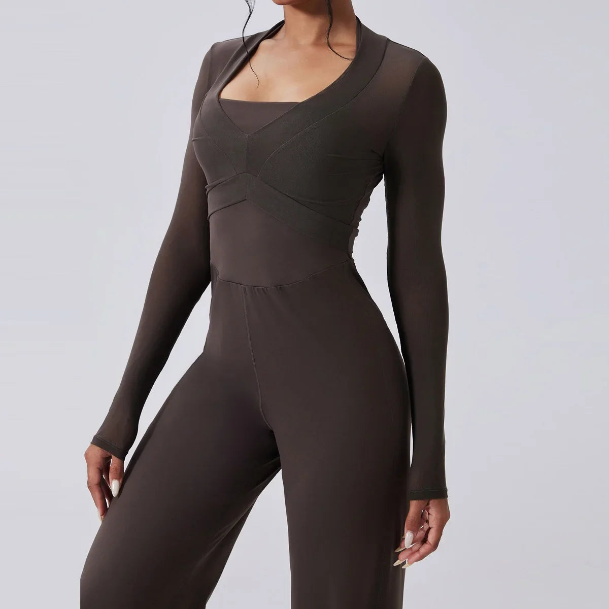 Women Crop Tops Yoga T-shirts Solid Sports Top Long Sleeve Running Shirts Sexy Exposed Navel Quick Dry Fitness Gym Sport Wear