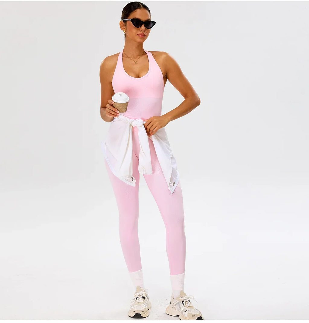 Seamless Gym Top Women Sports Bra Running Neck Hanging Yoga Bra Breathable Sports Underwear Women Push Up Fitness Workout Tops