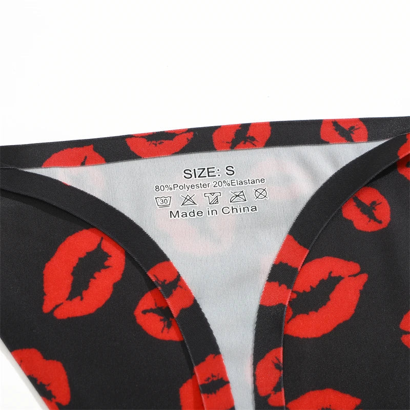 3PCS Women Seamless Leopard Butterfly Panties Sexy Ultra-thin Briefs Female Ice Silk No Trace Underwear Low Rise Soft Lingerie
