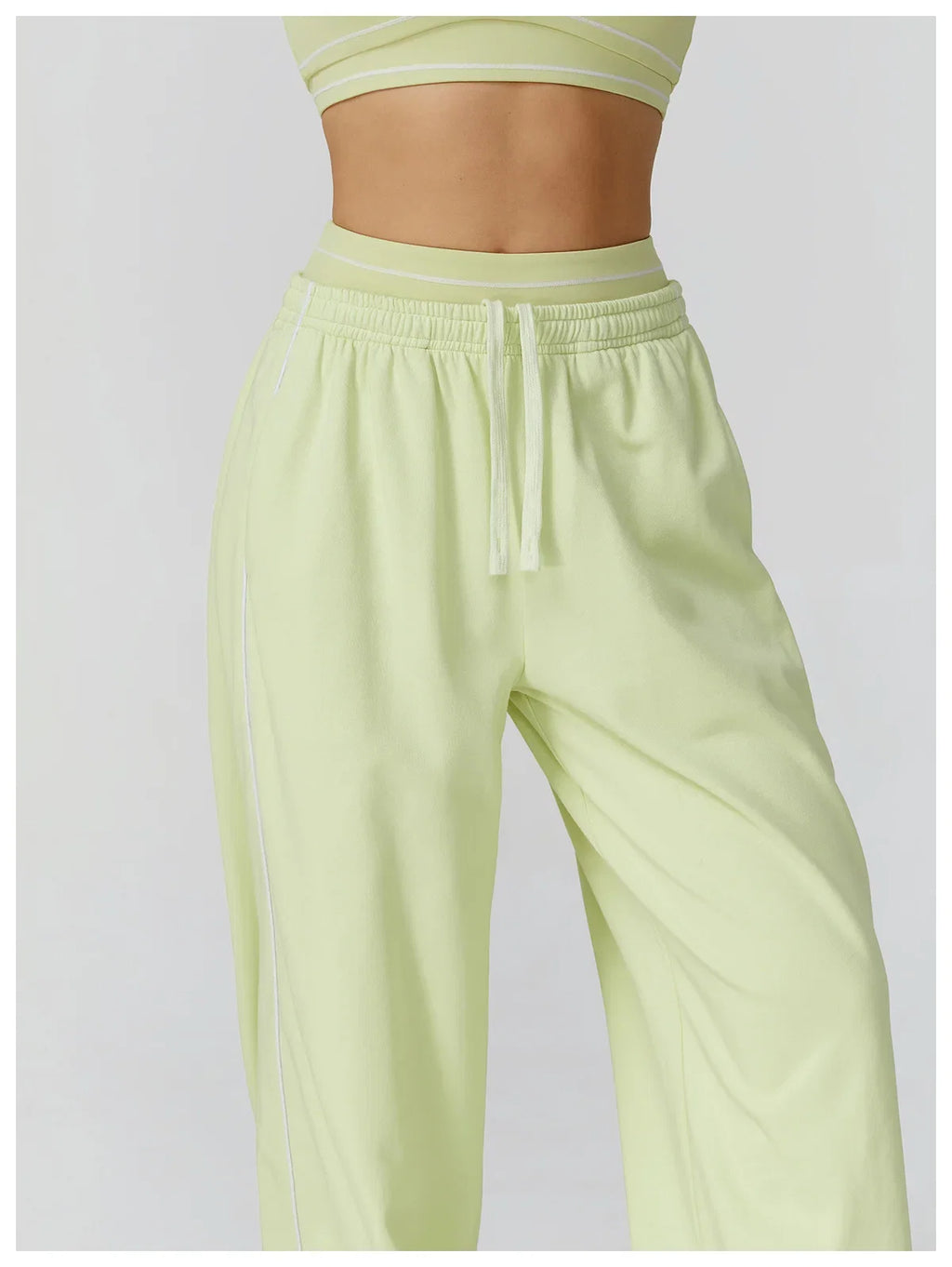 Sports Pants Women Loose High Waist Wide Leg Pants Gym Fitness Yoga Leggings Female Workout Running Cycling Pants Athletic Wear