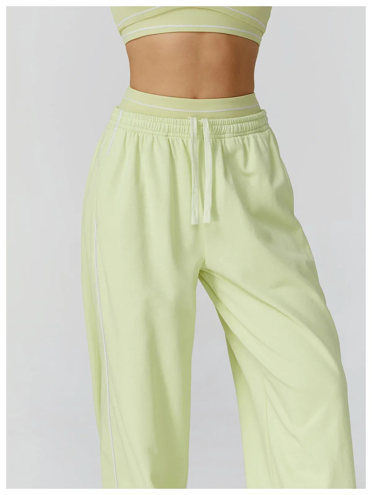 Sports Pants Women Loose High Waist Wide Leg Pants Gym Fitness Yoga Leggings Female Workout Running Cycling Pants Athletic Wear