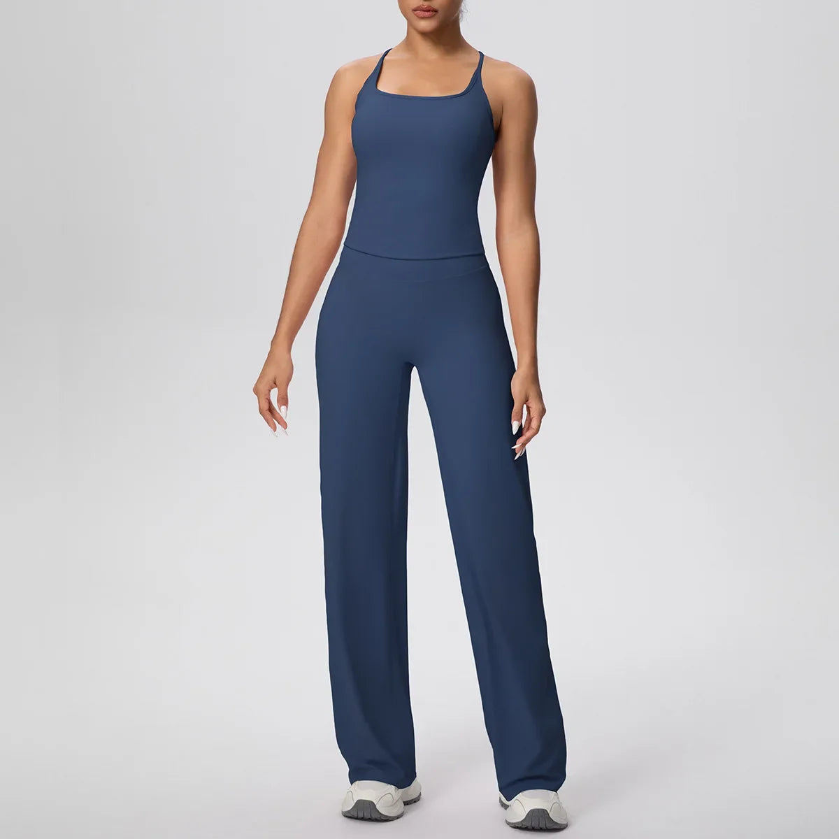 Yoga Set 2PCS Women Tracksuit Nude Feeling Workout Sets Gym Clothes Push Up Fitness Running Sportswear Sport Vest Leggings Suit