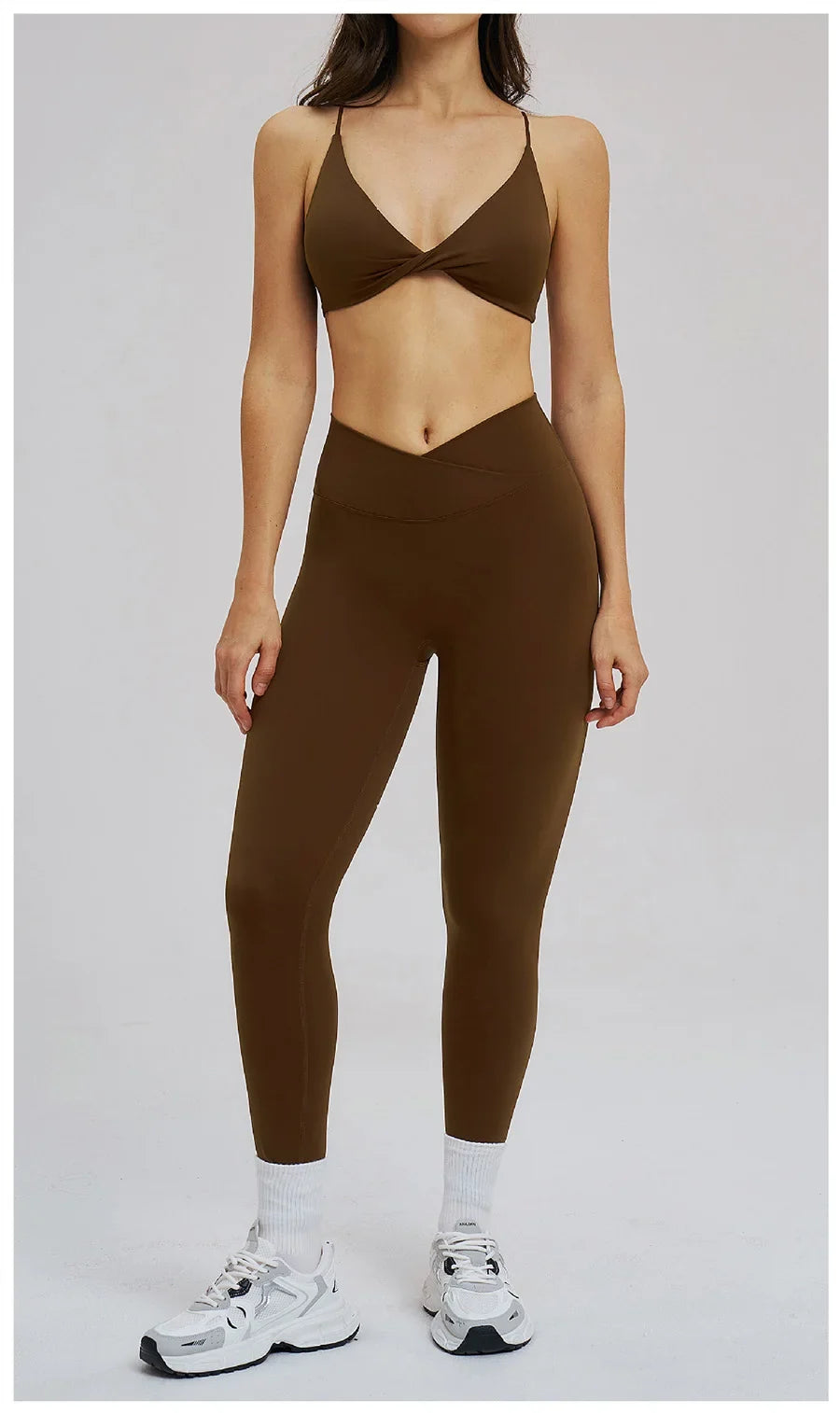 2PCS Yoga Suit Sports Set Women Fitness Quick-Drying Gym Tracksuit Running Nude Feeling Workout Outfit Sport Bra Leggings Suit
