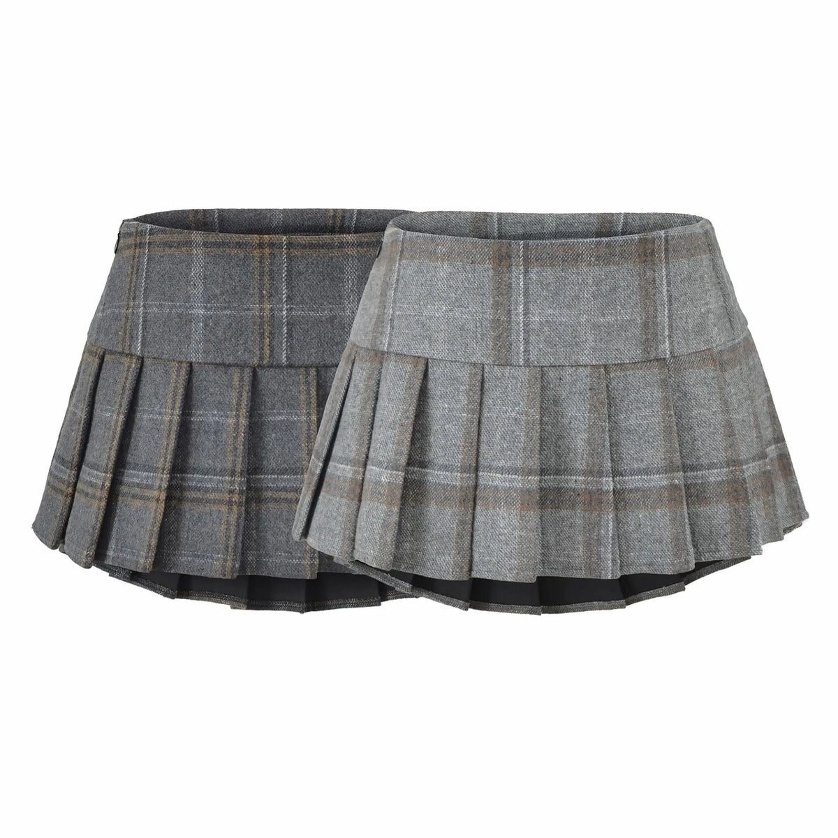 New American Style Pure Desire Hot Girl Plaid JK Waist Pleated Skirt Plaid Half Skirt For Woman Pure Desire Casual Elegant Z3SX