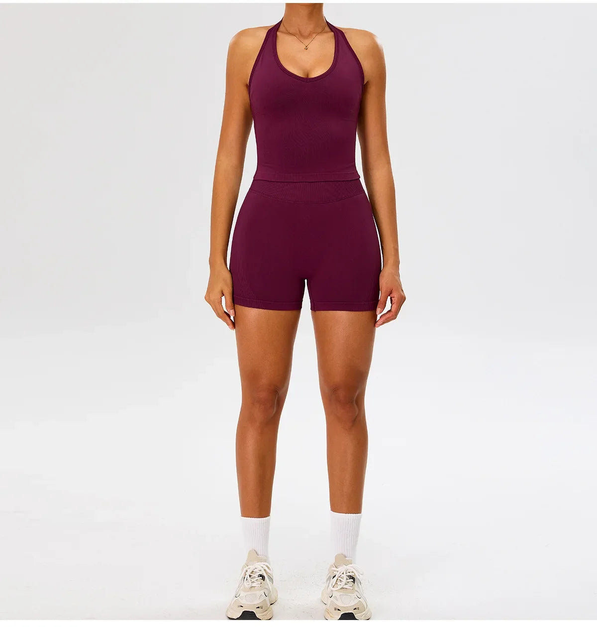 Seamless Gym Top Women Sports Bra Running Neck Hanging Yoga Bra Breathable Sports Underwear Women Push Up Fitness Workout Tops