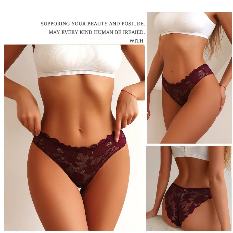 Sexy Floral Lace Underwire Bras Panties Sets Hollow Out See-Through Romantic Lingerie Underwear Sexy Women Panties S-XL
