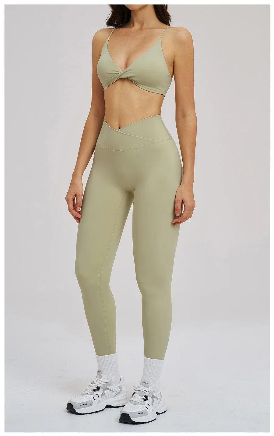 2PCS Yoga Suit Sports Set Women Fitness Quick-Drying Gym Tracksuit Running Nude Feeling Workout Outfit Sport Bra Leggings Suit