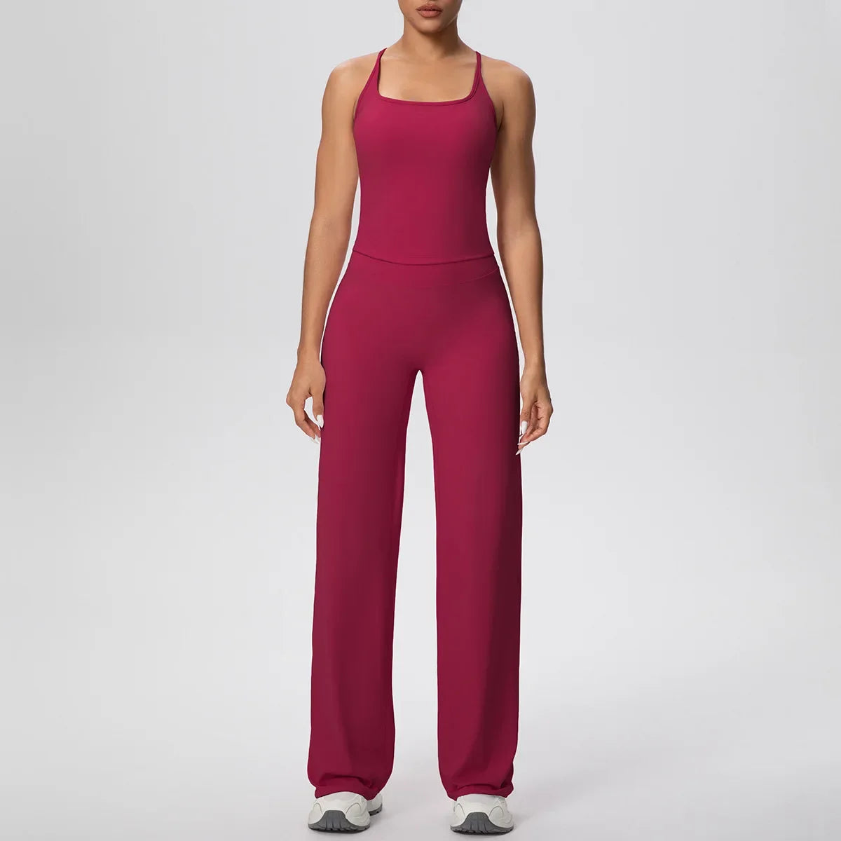 Yoga Set 2PCS Women Tracksuit Nude Feeling Workout Sets Gym Clothes Push Up Fitness Running Sportswear Sport Vest Leggings Suit