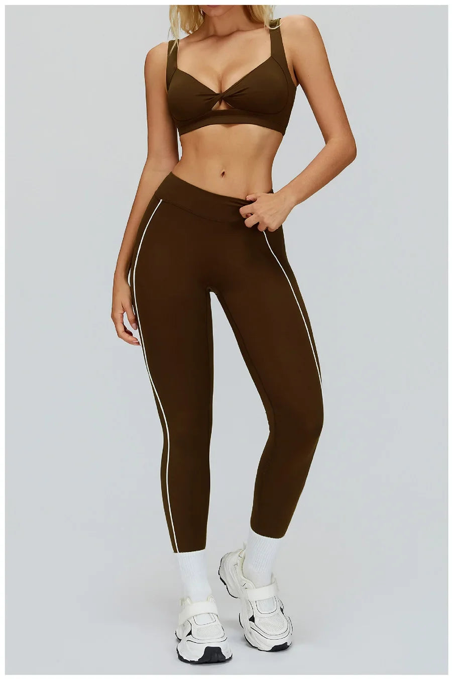 Women Yoga Set 2/3PCS Gym Clothes Long Sleeved Sportswear Yoga Suits Fitness Tracksuits Sport Outfits Crop Tank Bra Gym Leggings