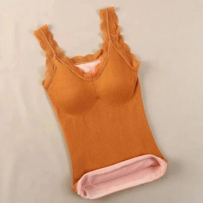 Thermal Underwear Plus Size Vest Thermo Lingerie Women Winter Clothing Warm Top Inner Wear Thermal Shirt Undershirt Intimate