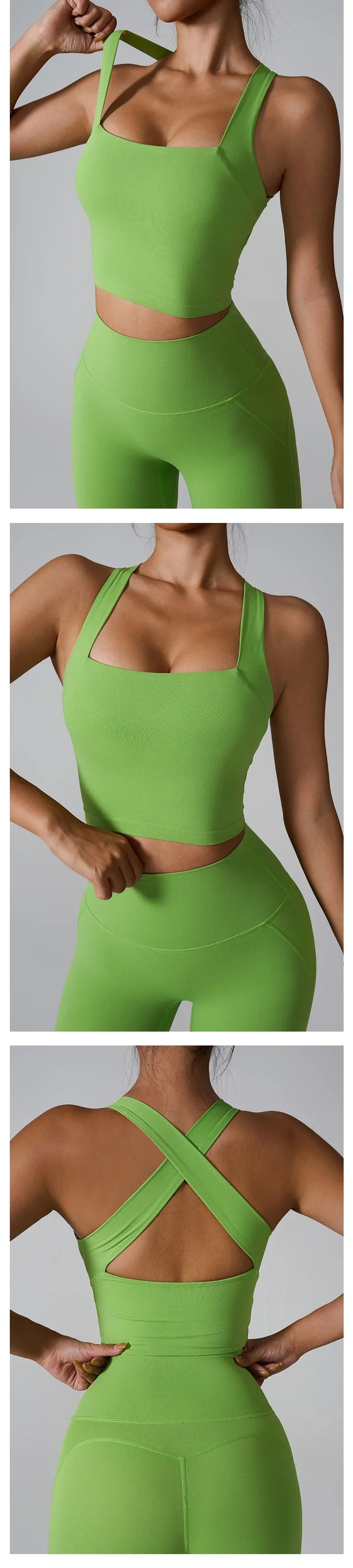 Women's Sports Bra Top Tight Elastic Gym Sport Vest Yoga Bras Crop Top Yoga Clothes Stretch Sports Underwear
