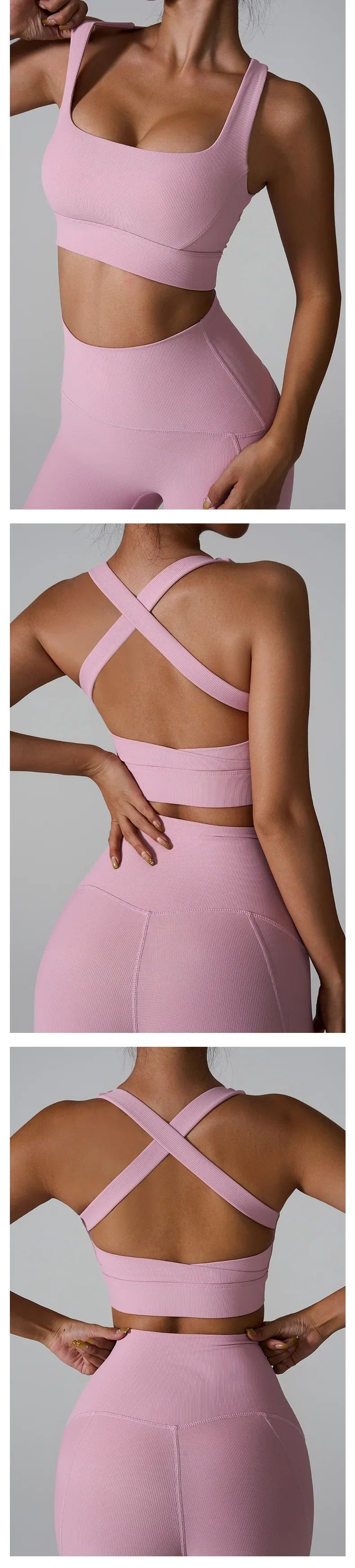Women Fitness Yoga Bras Sexy Sling Beauty Back Fitness Push Up Sports Women Underwear Running Crop Top Yoga Clothes