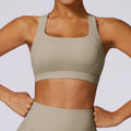Hearuisavy Quick-Dry Backless Yoga Clothes Running Vest Women Workout Brassiere Fitness Gym Tank Top Women Push up Sports Bra