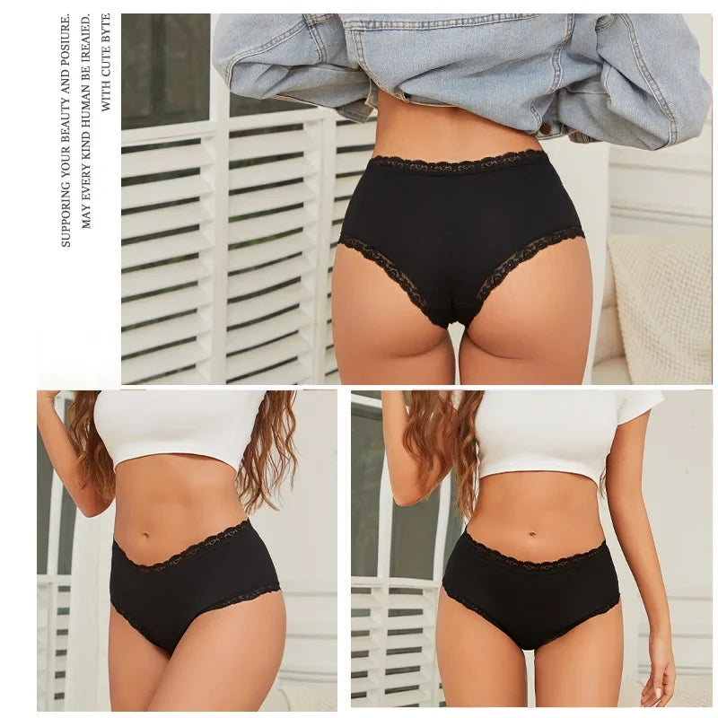 Women's Seamless Cotton Briefs Women Panties Solid Color Breathable Underwear Female Low Waist Soft Lingerie S-XXL
