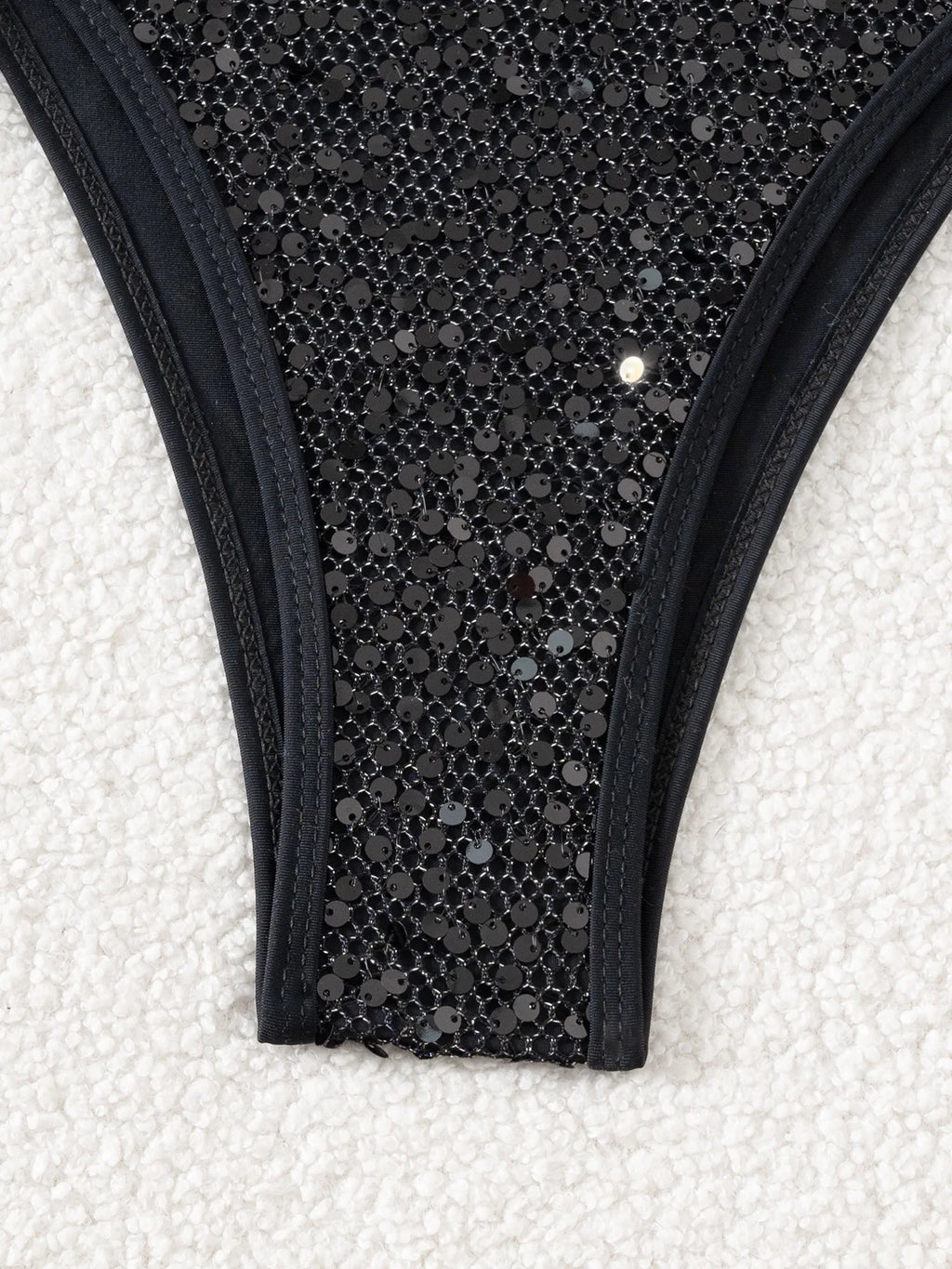 Shiny Sequin Pink Black Bikini Women Sexy Mesh Push Up Bra Tie Side Thong Swimsuit 2026 Brazilian Beach  Bathing Suit Swimwear