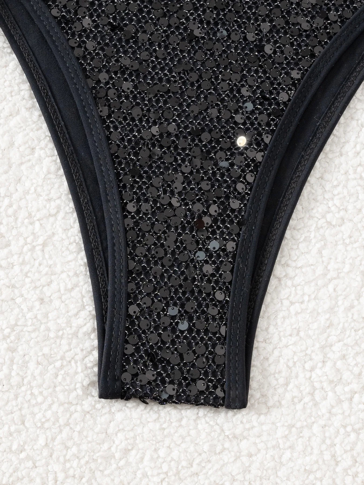 Shiny Sequin Pink Black Bikini Women Sexy Mesh Push Up Bra Tie Side Thong Swimsuit 2026 Brazilian Beach  Bathing Suit Swimwear