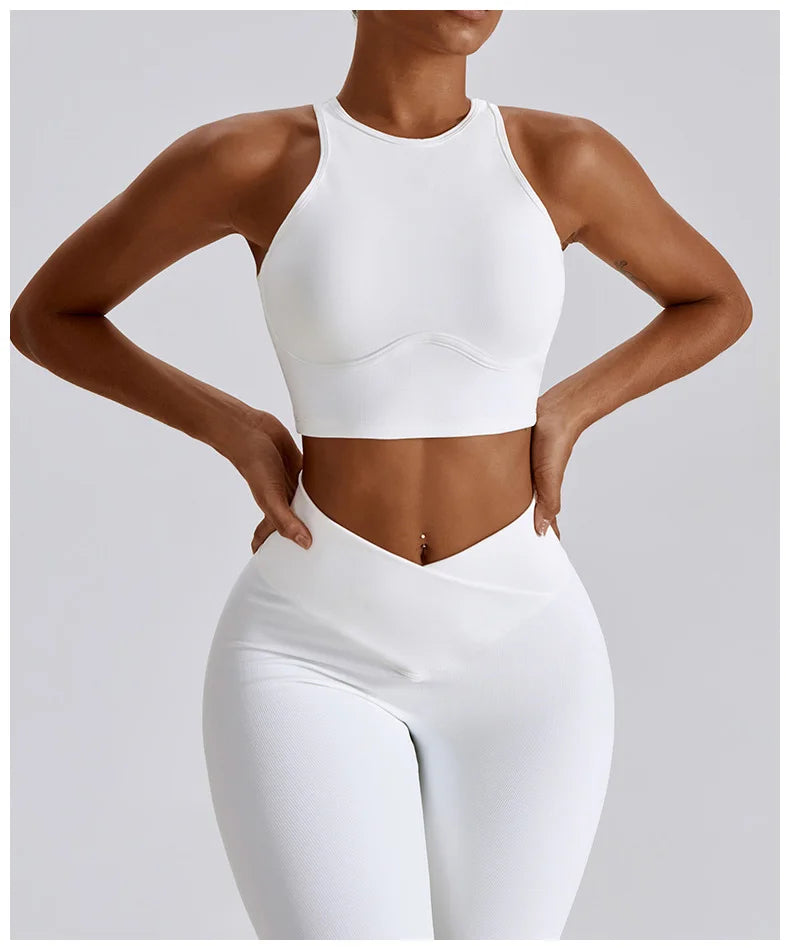 Yoga Set Seamless Women's Sportswear Workout Clothes Athletic Wear Gym Legging Fitness Bra Crop Top Sports Suits High Quality
