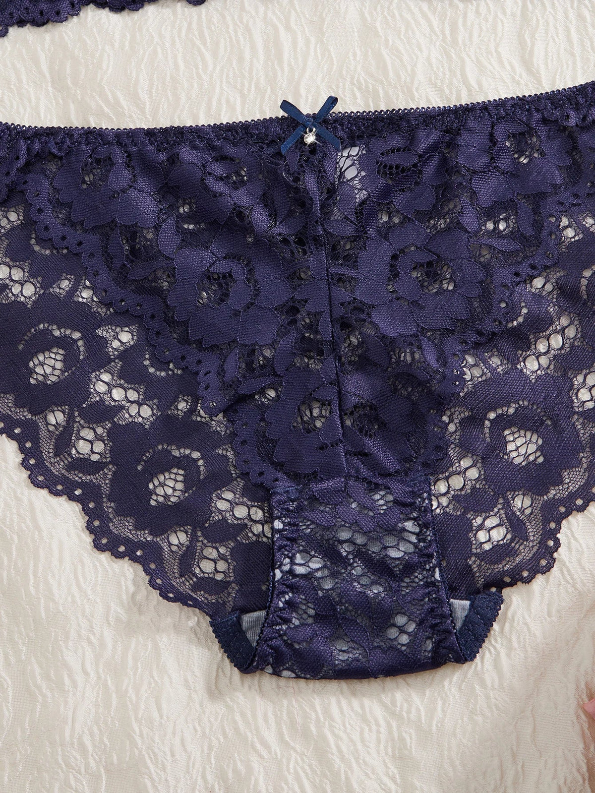 6-Piece Set Lace Women's Underwear Set No Lining Lace Push up Bra Comfortable Fitting Sexy Mesh Lace Panties Women's Bra Set