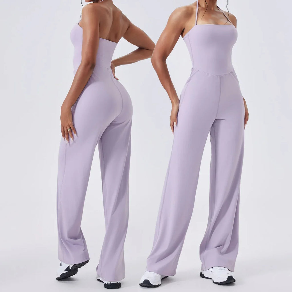 New Gym Set Women Training Yoga Suit Sportswear Sports Jumpsuit Fitness Rompers Stretch Female Push Up Workout Bodysuits