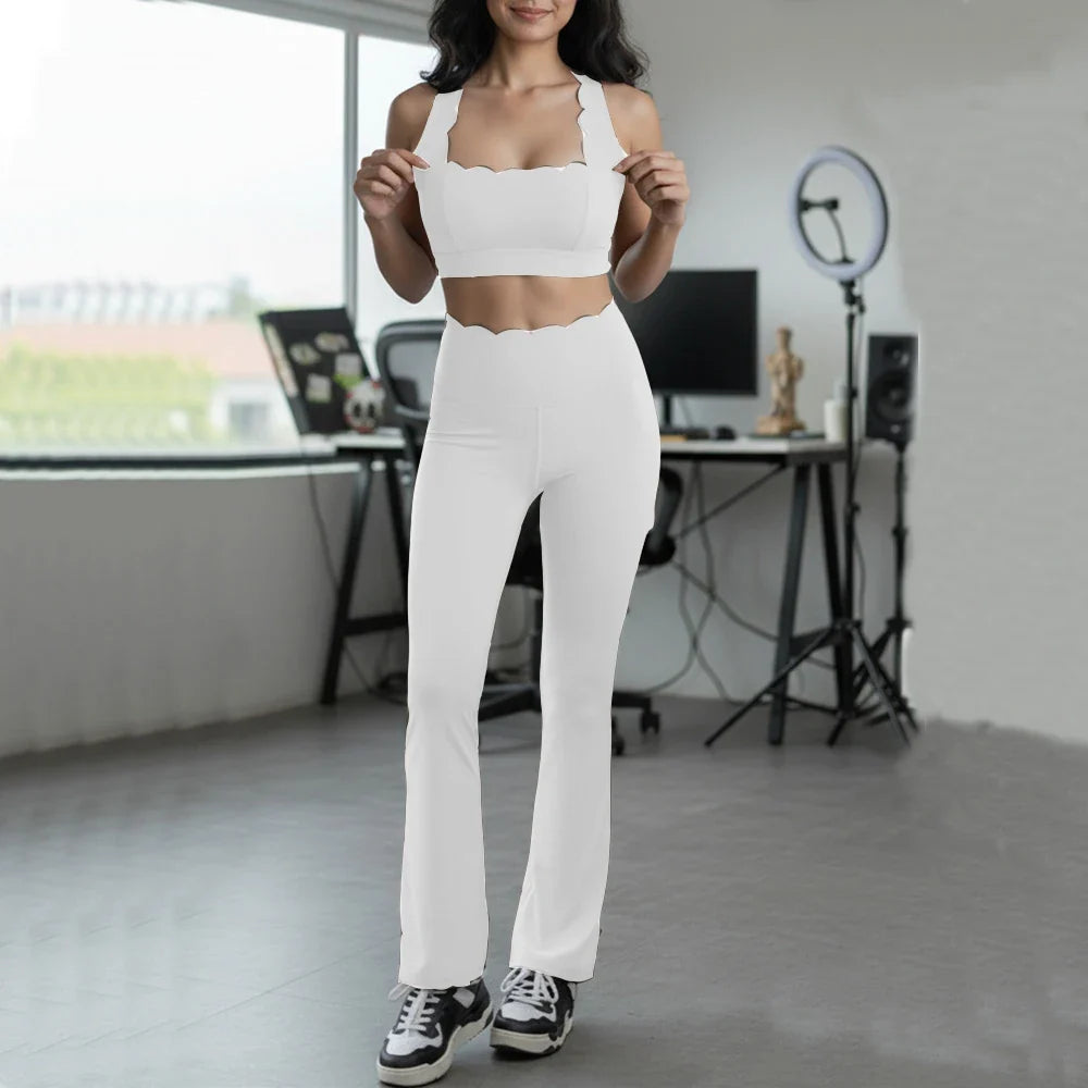 2PCS Pad Women Gym Fitness Yoga Set Squat Proof Fit Legging Running Shorts Sportswear Active Wear Workout Legging Clothes XP292